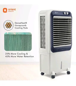 Orient Electric Knight 70L Desert Air Cooler with Densenest Honeycomb pads, Ice chamber, Dust Filter & High Air Delivery | Desert Cooler for home (Grey)