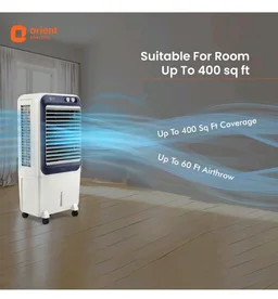 Orient Electric Knight 70L Desert Air Cooler with Densenest Honeycomb pads, Ice chamber, Dust Filter & High Air Delivery | Desert Cooler for home (Grey)