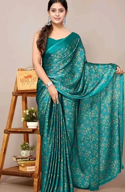 MIRCHI FASHION Saree for Woman Chiffon Georgette Floral Printed | Breathable Lightweight Sari for Office Use and Farewell Ceremonies with Blouse Piece
200+ bought in past month