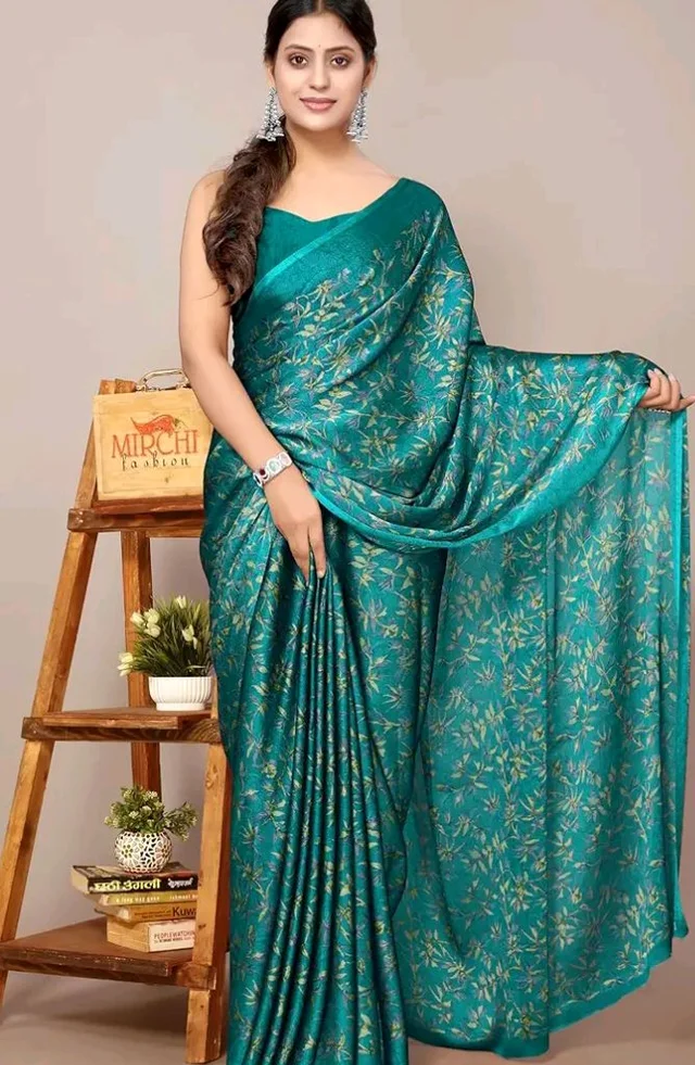 MIRCHI FASHION Saree for Woman Chiffon Georgette Floral Printed | Breathable Lightweight Sari for Office Use and Farewell Ceremonies with Blouse Piece
200+ bought in past month
