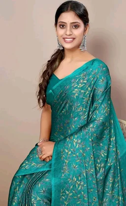 MIRCHI FASHION Saree for Woman Chiffon Georgette Floral Printed | Breathable Lightweight Sari for Office Use and Farewell Ceremonies with Blouse Piece
200+ bought in past month