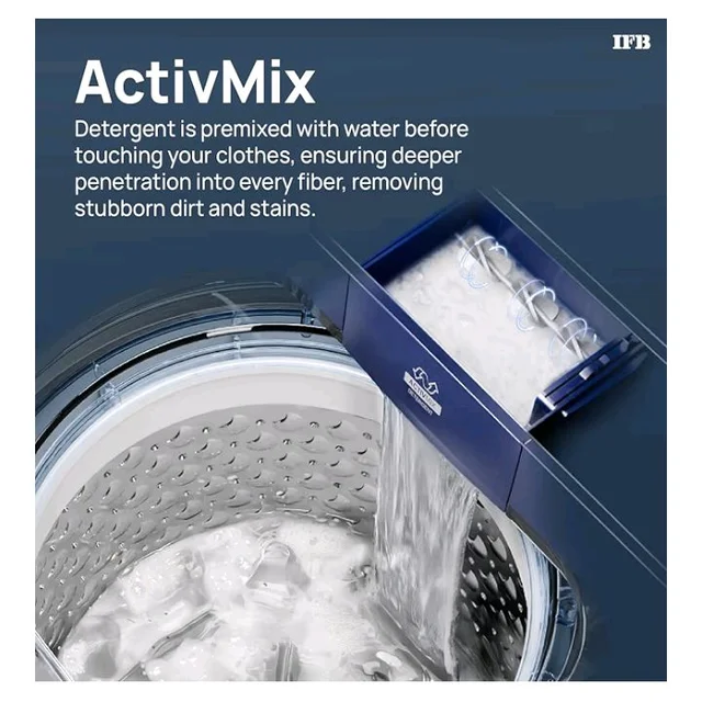 IFB 7.5 Kg 5 Star AI Powered Deepclean® Technology Fully Automatic Top Load Washing Machine with Inbuilt Heater(TL751MS2SID,Eco Inverter, Power Steam®, Activmix, 4 Year Machine Warranty,Mystic Silver)