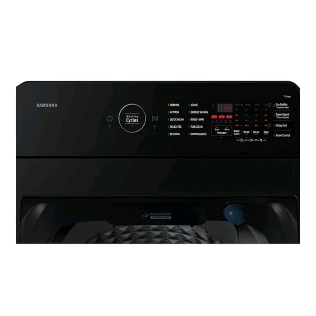 SAMSUNG 8.0 kg 5 Star Top Load Washing Machine with AI Wash and Super Speed, WA80F08S2C (Deep Charcoal)
Product Images and Videos (AI-Generated Alt Text)