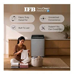 IFB 6.5 Kg 5 Star with Deep Clean® Technology, AI Powered, Fully Automatic Top Load Washing Machine (TL650MG1, ActivMix, Aqua Energie, Med Grey)