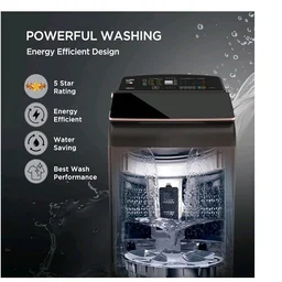 Lloyd 8.5 Kg 5 Star Fully Automatic Intelli Inverter Motor Top Load Novante IOT With In Built Heater Washing Machine (GLWT855N12CB, Copper Blush