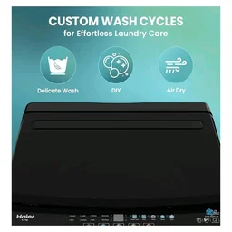 Visit the Haier Store
5.0
5.0 out of 5 stars
(1)
Haier 8 Kg 5 Star Fully Automatic Top Load Washing Machine with Oceanus Wave Drum, Magic Filter, 8 Wash Programs (HWM80-310BK, Black, Stainless Steel Drum, 15 Mins Quick Wash)