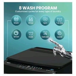 Visit the Haier Store
5.0
5.0 out of 5 stars
(1)
Haier 8 Kg 5 Star Fully Automatic Top Load Washing Machine with Oceanus Wave Drum, Magic Filter, 8 Wash Programs (HWM80-310BK, Black, Stainless Steel Drum, 15 Mins Quick Wash)