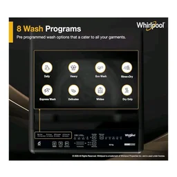 Whirlpool 6.5 kg Magic Clean 5 Star Fully Automatic Top Load Washing Machine Grey (MAGIC CLEAN 6.5 GENX GREY 5YrMW)