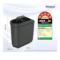 Whirlpool 9 kg 5 Star Semi-Automatic Top Loading Washing Machine (MAGIC CLEAN 9 GREY DAZZLE (10YR)-S, 15 Mint Quick Wash, 2026 Model)
50+ bought in past month