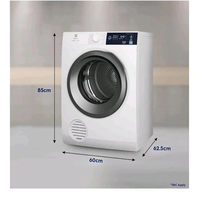 Visit the Electrolux Store
4.1
4.1 out of 5 stars
(43)
Electrolux 8.5Kg Vented Dryer Machine for Clothes, Reverse Tumbling, Smart Sensors, Colour Care, Drying Only - No Washing Function, UltimateCare 300, EDV854J3WB, White
