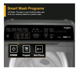 Whirlpool 8 kg Magic Clean 5 Star Fully Automatic Top Load Washing Machine Grey (MAGIC CLEAN ELT 8.0 GREY 10YMW, Hard Water Wash)
