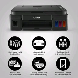 Canon PIXMA MegaTank G2010 All-in-One Ink Tank Colour Printer (Black