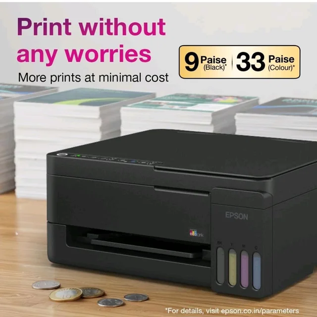 Epson EcoTank L3352 (New Launch) WiFi All-in-One InkTank A4 Colour Printer, Scanner, Copier for Home & Office, 5760x1440dpi Resolution, with Wireless and Mobile Printing Feature