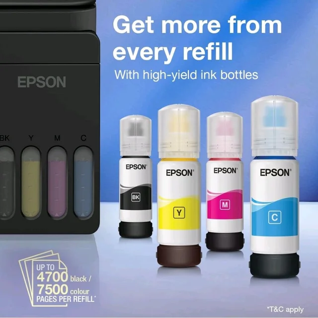 Epson EcoTank L3352 (New Launch) WiFi All-in-One InkTank A4 Colour Printer, Scanner, Copier for Home & Office, 5760x1440dpi Resolution, with Wireless and Mobile Printing Feature
