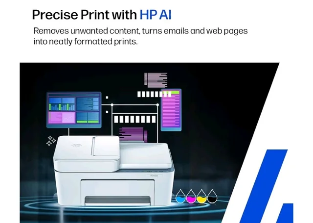 HP AI Capable Ink Advantage 4388 Dual Band WiFi (up to 10X Faster) Colour Printer Print/Scan/Copy with ADF Ideal for Home/Small Office