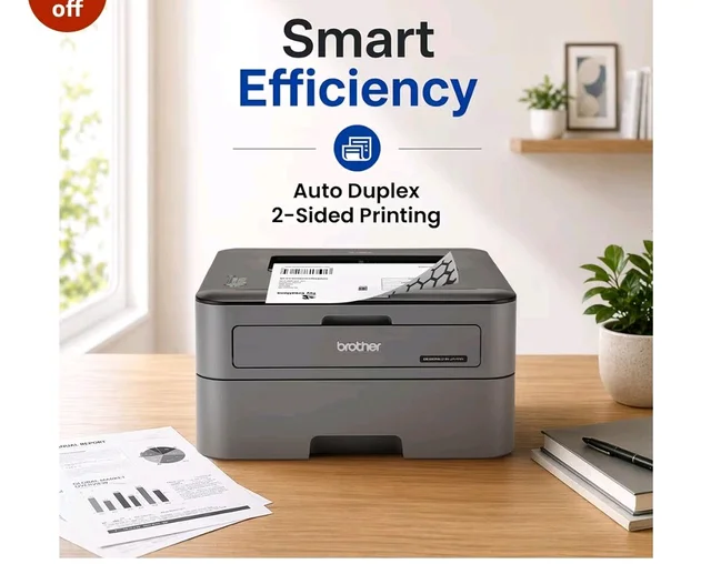 Brother HL-L2321D Automatic Duplex Laser Printer with 30 Pages Per Minute Print Speed (Best in The Category), 8 MB Memory, Large 250 Sheet Paper Tray, USB Connectivity