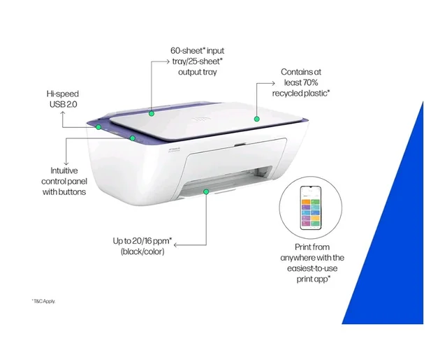 HP AI Capable Ink Advantage 2986 Dual Band WiFi (up to 10X Faster) Colour Printer - Print/Scan/Copy Ideal for Home
300+ bought in past month