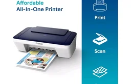 Canon PIXMA E477 All in One Wifi Inkjet Colour Printer with Scanner for Home, upto 400 Black and 180 Colour prints