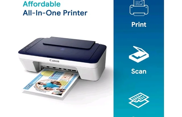 Canon PIXMA E477 All in One Wifi Inkjet Colour Printer with Scanner for Home, upto 400 Black and 180 Colour prints