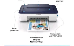 Canon PIXMA E477 All in One Wifi Inkjet Colour Printer with Scanner for Home, upto 400 Black and 180 Colour prints