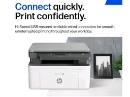 HP Laser MFP 1188a, Print, Copy, Scan, Hi-Speed USB 2.0, Up to 21 ppm, 150-sheet Input Tray, 100-sheet Output Tray, 10,000-page Duty Cycle, 1-Year Warranty, Black and White, 715A2A
