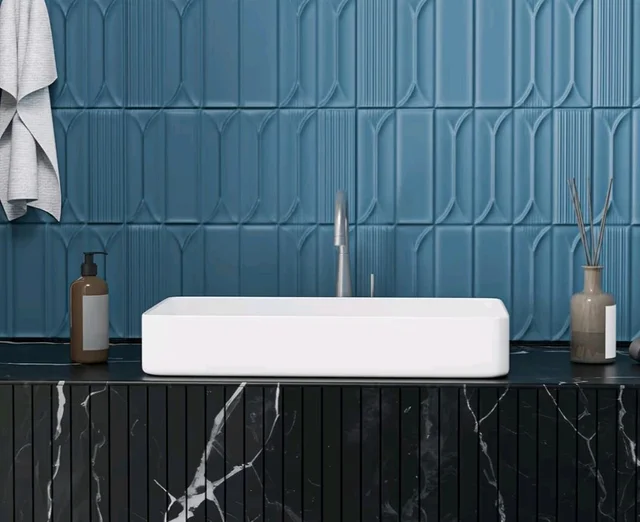 META Premium Rectangular Wash Basin | Contemporary Table Top Ceramic Sink for Bathroom | Sleek Glossy Finish | Modern Sanitary Ware for Home & Office (24x14x5 Inch)