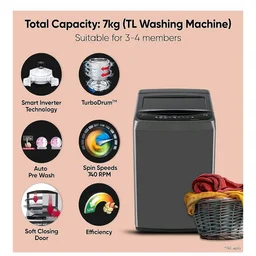 LG 10.5 kg, 5 Star, Roller Jet Pulsator with Soak, Wind Jet Dry Technology, Semi-Automatic Top Load Washing Machine (P105ASRAZ, Burgundy, Rat Away & Smart Filter)
50+ bought in past month
21%
off