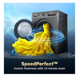 Bosch 7 kg 5 Star Front Load Fully-Automatic Washing Machine, AI ActiveWater, 15 Wash Programs, Removes 99.9% Germs with Steam, No Tangle or Wrinkle, SoftCare Paddle, Black, WAJ24209IN
100+ bought in past month