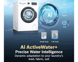 Bosch 9 kg 5 Star Front Load Fully-Automatic Washing Machine, AI ActiveWater, 14 Wash Programs, Removes 99.9% Germs with Steam, No Tangle or Wrinkle, SoftCare Paddle,Zero Vibration, White, WGA14200IN
200+ bought in past month