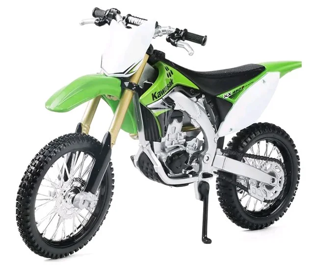 Risopen 1:12 Dirt Bike Toy Motorcycle Model Kawasaki KX450F Green
Motocross style smooth paint finish fits 5-7" figuresGreat gift for boys aged 8 to 14 years