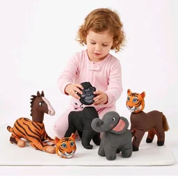 Seraphina 3D Magnetic Animal Puzzle Plush Toy | Montessori Soft Learning Toy for Babies & Kids | Interactive Sensory Educational Gift