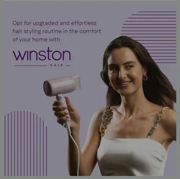 WINSTON Ionic Foldable Hair Dryer - 1200W | Compact, Foldable, and Damage-Free Drying Blow Dryer with Low Noise & Overheat Protection - 1 Year Warranty