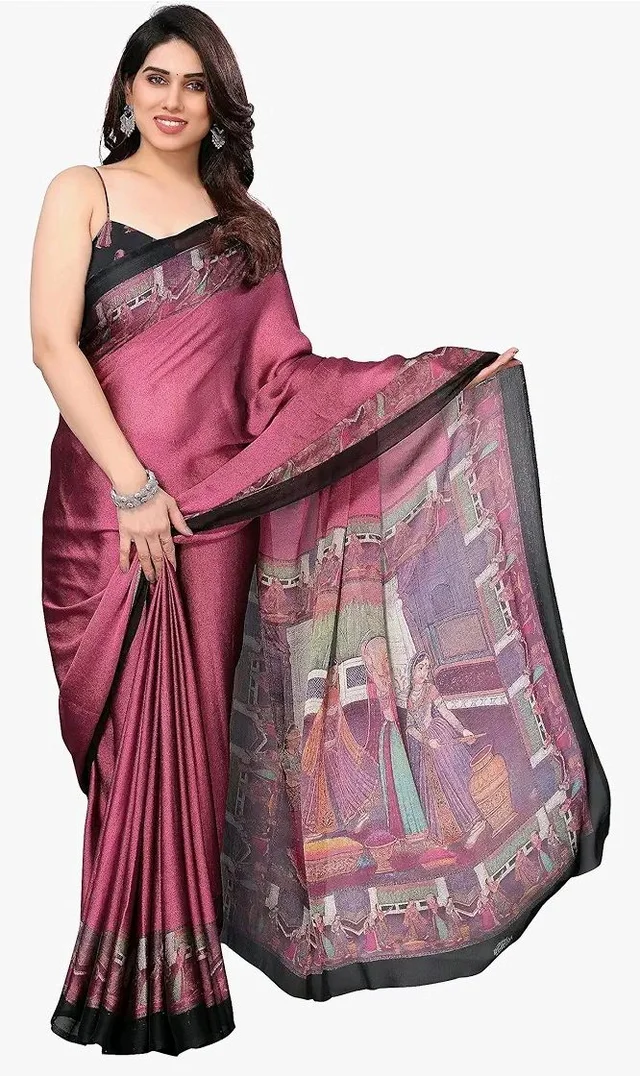MIRCHI FASHION Saree for Woman Chiffon Kalamkari Design | Professional Office Wear Lightweight Sari for All-Day Comfort with Blouse (Available in 15 Colors)
100+ bought in past month