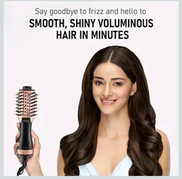 VEGA Litstyle L3 Volumizer Hair Blow Dryer Brush With 3 Heat/2 Speed Settings, 360° Airflow Vent, 3 in 1 Compact Hot Air Brush For Women, Tourmaline Ceramic Coated Barrel, 500 Watts, (VHSD-03)