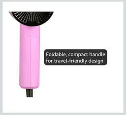 AGARO Premium Hair Dryer with 1400 Watts Motor, 3 Temperature Settings & Cool Shot Button- Black HD-1214