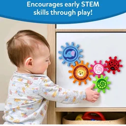 Skillmatics Spinny Gears for Babies - Fun Interlocking Spinning Gears
STEM & Sensory Toy, Suction Spinners for Windows, Table, Bath, Travel Toy, Gifts for Infants & Toddlers 6-36 Months, Set of 5
1K+ bought in past month