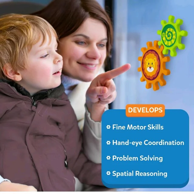 Skillmatics Spinny Gears for Babies - Fun Interlocking Spinning Gears
STEM & Sensory Toy, Suction Spinners for Windows, Table, Bath, Travel Toy, Gifts for Infants & Toddlers 6-36 Months, Set of 5
1K+ bought in past month