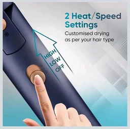 Vega Ionic 1200-1400W Foldable Hair Dryer for Men and Women, Quick & Fast Drying with Ionic Technology & 2 Heat/Speed Settings (Low & High), Cool Shot Button, Detachable Nozzle, Blow Dryer (VHDH-