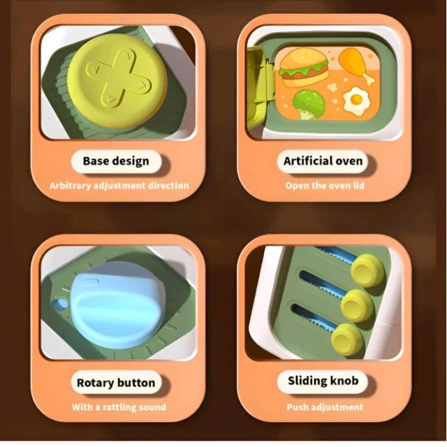 6-in-1 Busy Cube Fidget Toy for Toddlers | Montessori Sensory Activity Toy for Kids | Early Learning & Motor Skill Development Toy | Educational Toy for Boys & Girls (Pack of 1)