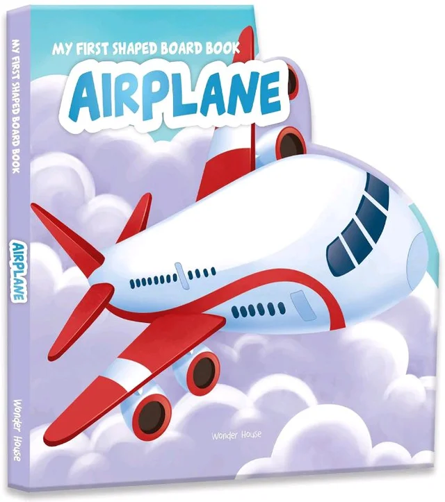 Wonder House Books
My First Shaped Board Books For Children | Transport - Airplane