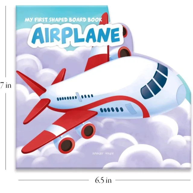 Wonder House Books
My First Shaped Board Books For Children | Transport - Airplane