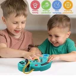 Happy Hues Montessori Busy Board with LED Lights – Interactive Sensory Toy for Toddlers -Fun Learning Activities for Brain Development - Perfect Preschool Educational Gift for Boys & Girls (Style 03)
