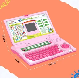 Wembley Educational Laptop for Kids Toys for 2-5 Years Learning Activity Computer Educational Toy for 3 Years Old Boy Learn Alphabet,Letter,Words,Games,Mathematics,Music,Logic Memory Tool,Multicolour