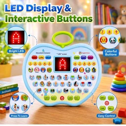 Gooyo GY-2027 Educational Learning Laptop Toy with LED Display and Musical Effects | Play & Learn with Fun | Educational Toy for Kids | Blue | 3xAA Battery (Not Included) | Gift Box Packaging
100+ bought in past month