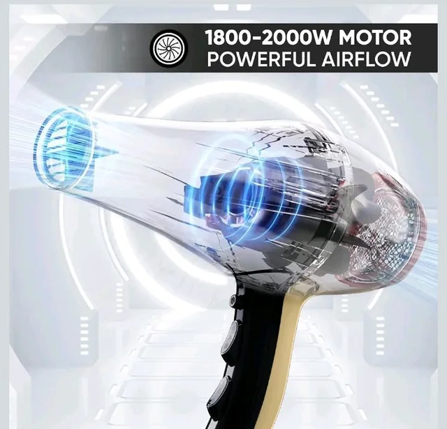 VEGA PROFESSIONAL Pro Dry 2000W Hair Dryer for Women & Men | Professional Blow Dryer with Cool Shot Button & Combination of 4 Heat & 2 Speed Settings, 16 Amp Plug | Salon Use & Home Use (VPVHD-0