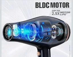 VEGA PROFESSIONAL Pro Starlite BLDC 2600W Hair Dryer for Women & Men | Professional Blow Dryer with Combination of 4 Heat & 2 Speed Modes, 16 Amp Plug Fa