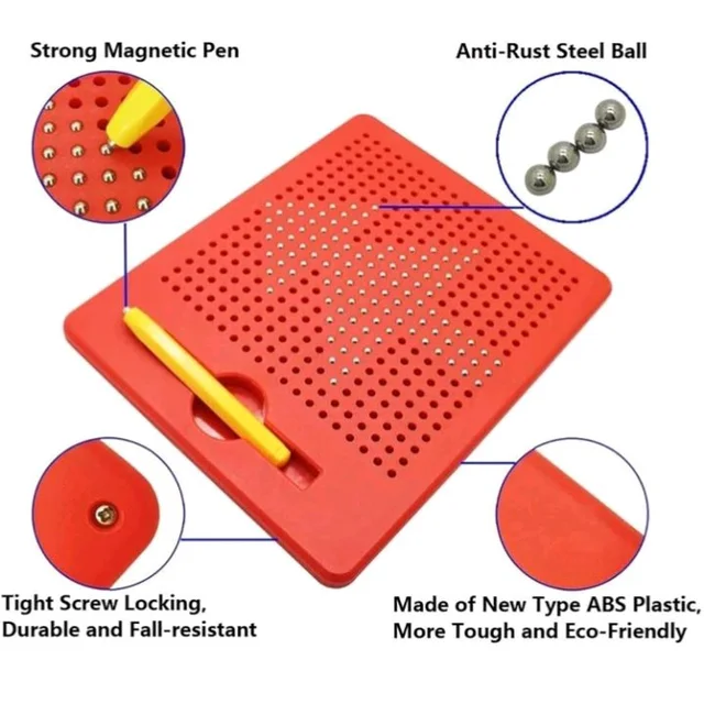 VGRASSP MagPad Play Magnetic Drawing Board - Erasable Doodle Writing Pad for Kids - Color as per Stock (Drawing Board)
