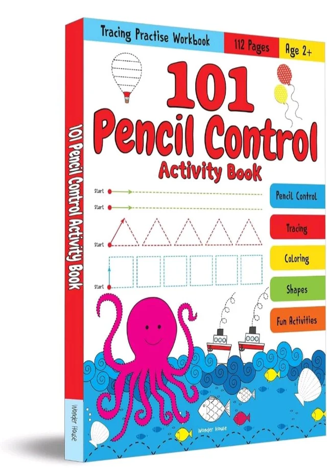 101 Pencil Control Activity Book For Kids | Tracing Practise Book | Age 2+ And Up | Writing Activities