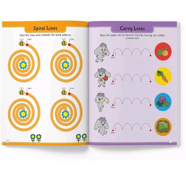 101 Pencil Control Activity Book For Kids | Tracing Practise Book | Age 2+ And Up | Writing Activities