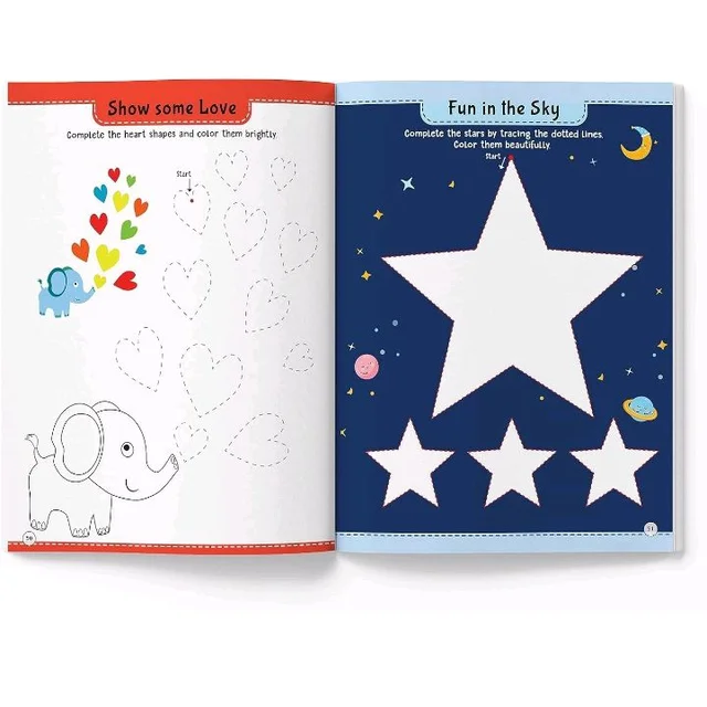 101 Pencil Control Activity Book For Kids | Tracing Practise Book | Age 2+ And Up | Writing Activities